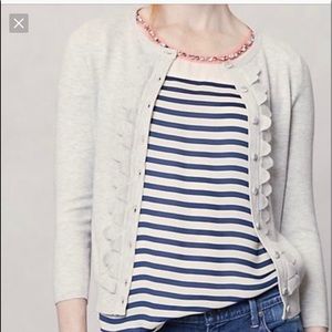 Anthropologie Sparrow Shoreline Scalloped Sweater